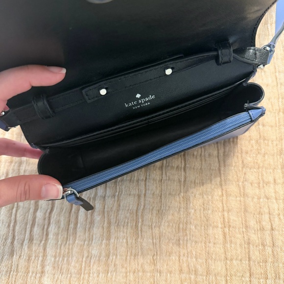 Kate Spade Navy Crossbody Bag with Scallop Detail - Picture 4 of 12